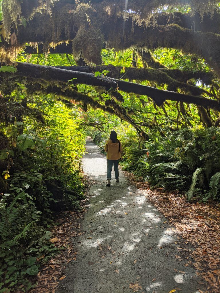 Chia on a trail in a National Park