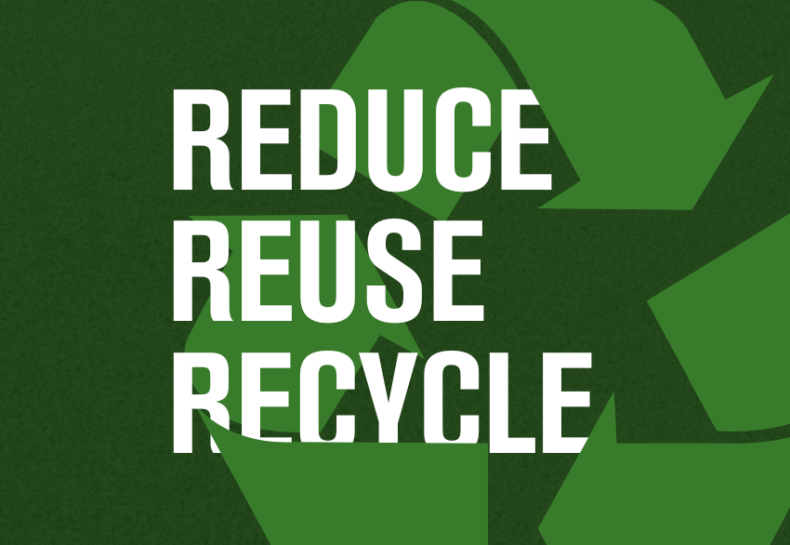 Sustainability tips to help reduce, reuse, and recycle.