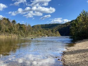 river in summer