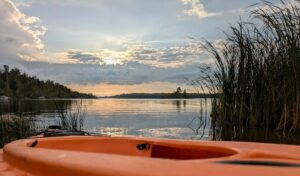 Kayak on a lake