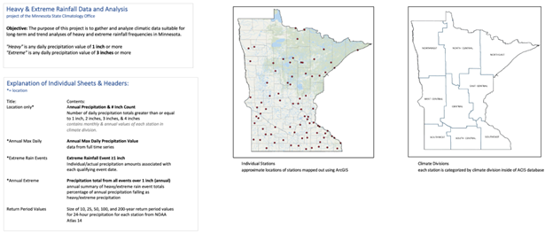 Map of Minnesota with red dots