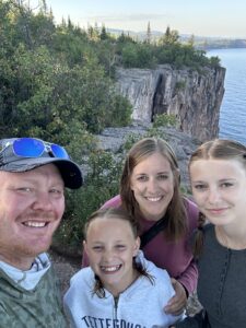 A family on the North Shore of Lake Superior.