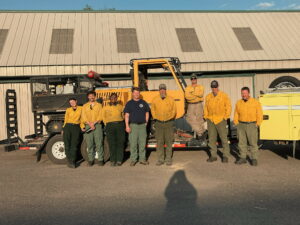 A group of firefighters,