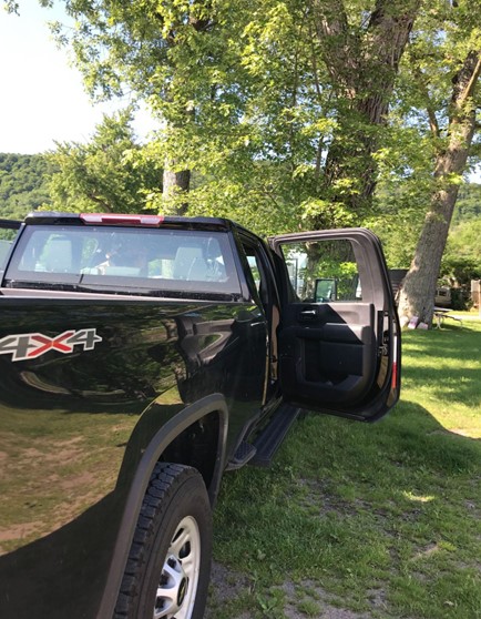 Back of a pickup truck